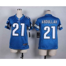 nike women nfl jerseys detroit lions 21 abdullah blue[nike][abdullah]