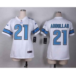 nike women nfl jerseys detroit lions 21 abdullah white[nike][abdullah]