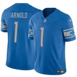 Youth Detroit Lions 1 Terrion Arnold Blue 2024 Draft F U S E  Vapor Untouchable Limited Stitched Jersey