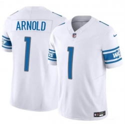 Youth Detroit Lions 1 Terrion Arnold White 2024 Draft F U S E  Vapor Untouchable Limited Stitched Jersey