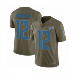 Youth Detroit Lions 12 Danny Amendola Limited Olive 2017 Salute to Service Football Jersey