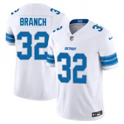 Youth Detroit Lions 32 Brian Branch White 2023 F U S E Vapor Untouchable Limited Stitched Jersey