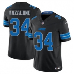 Youth Detroit Lions Alex Anzalone #34 Black Vapor Stitched Nike NFL Jersey