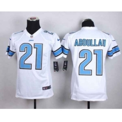 nike youth nfl jerseys detroit lions 21 abdullah white[nike][abdullah]