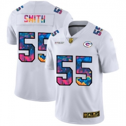 Green Bay Green Bay Green Bay Green Bay Packers 55 Za 27Darius Smith Men White Nike Multi Color 2020 NFL Crucial Catch Limited NFL Jersey