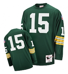 Green Bay Packers 15 Bart Starr Authentic Throwback Jersey mitchellandness