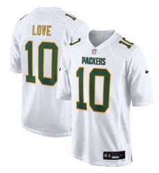 Men Green Bay Packers 10 Jordan Love White Fashion Stitched Game Jersey