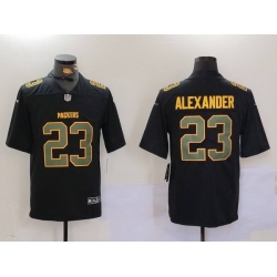 Men Green Bay Packers 23 Jaire Alexander Black Fashion Vapor Limited Stitched Football Jersey 2