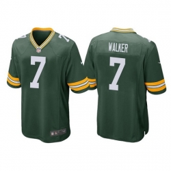 Men Green Bay Packers 7 Quay Walker Green Stitched Football Jerseyy