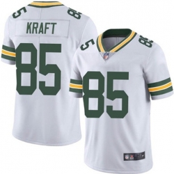 Men Green Bay Packers 85 Tucker Kraft White Vapor Untouchable Stitched Football Jersey