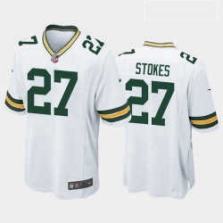 Men Green Bay Packers Eric Stokes White Green 2021 Draft Jersey