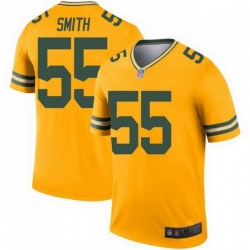 Men Nike Green Bay Packers 55 Za'Darius Smith Legend Gold Limited Jersey