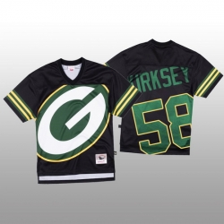 NFL Green Bay Packers 58 Christian Kirksey Black Men Mitchell  26 Nell Big Face Fashion Limited NFL Jersey