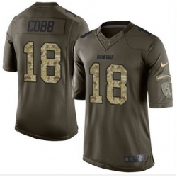 Nike Green Bay Packers #18 Randall Cobb Green Men 27s Stitched NFL Limited Salute To Service Jersey