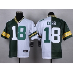 Nike Green Bay Packers 18 Randall Cobb green-white Elite Split NFL Jersey