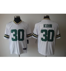 Nike Green Bay Packers 30 John Kuhn White Game NFL Jersey