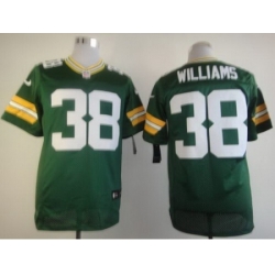 Nike Green Bay Packers 38 Tramon Williams Green Elite NFL Jersey