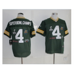 Nike Green Bay Packers 4 Super Bowl Champs Green Elite NFL Jersey