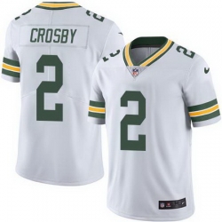 Nike Packers #2 Mason Crosby White Mens Stitched NFL Limited Rush Jersey