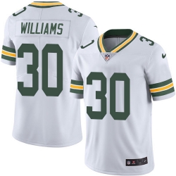 Nike Packers #30 Jamaal Williams White Mens Stitched NFL Vapor Untouchable Limited Jersey