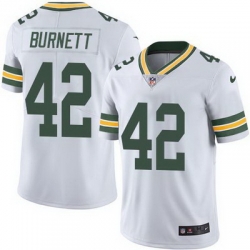 Nike Packers #42 Morgan Burnett White Mens Stitched NFL Vapor Untouchable Limited Jersey