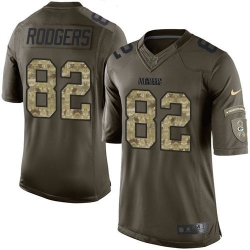 Nike Packers #82 Richard Rodgers Green Mens Stitched NFL Limited Salute To Service Jersey