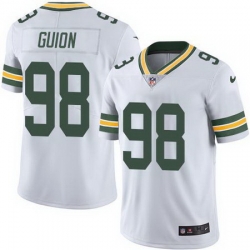 Nike Packers #98 Letroy Guion White Mens Stitched NFL Limited Rush Jersey