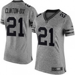 Nike Packers #21 Ha Ha Clinton Dix Gray Womens Stitched NFL Limited Gridiron Gray Jersey