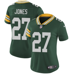 Nike Packers #27 Josh Jones Green Team Color Womens Stitched NFL Vapor Untouchable Limited Jersey