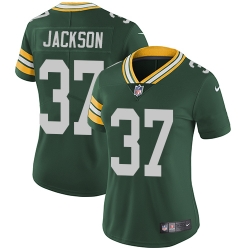 Nike Packers #37 Josh Jackson Green Team Color Womens Stitched NFL Vapor Untouchable Limited Jersey