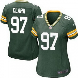 Nike Packers #97 Kenny Clark Green Team Color Womens Stitched NFL Elite Jersey