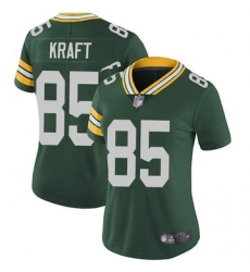 Women Green Bay Packers 85 Tucker Kraft Green Vapor Untouchable Stitched Football Jersey