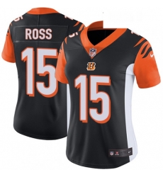 Womens Nike Cincinnati Bengals 15 John Ross Elite Black Team Color NFL Jersey