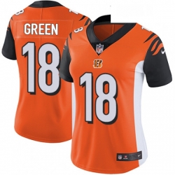 Womens Nike Cincinnati Bengals 18 AJ Green Elite Orange Alternate NFL Jersey