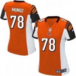 Womens Nike Cincinnati Bengals 78 Anthony Munoz Game Orange Alternate NFL Jersey