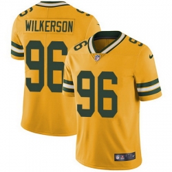 Nike Packers #96 Muhammad Wilkerson Yellow Youth Stitched NFL Limited Rush Jersey