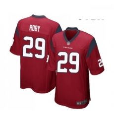 Men Houston Texans 29 Bradley Roby Game Red Alternate Football Jersey