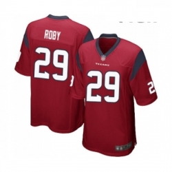 Men Houston Texans 29 Bradley Roby Game Red Alternate Football Jersey