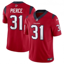 Men Houston Texans 31 Dameon Pierce Red 2023 F U S E Vapor Untouchable Stitched Football Jersey