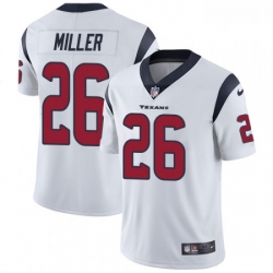 Men Nike Houston Texans 26 Lamar Miller Limited White Vapor Untouchable NFL Jersey