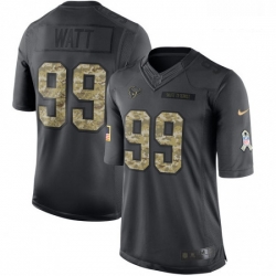 Men Nike Houston Texans 99 JJ Watt Limited Black 2016 Salute to Service NFL Jersey