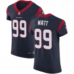 Men Nike Houston Texans 99 JJ Watt Navy Blue Team Color Vapor Untouchable Elite Player NFL Jersey