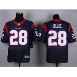 Nike Houston Texans 28 Alfred Blue Blue Elite NFL Jersey