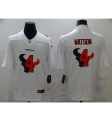 Nike Houston Texans 4 Deshaun Watson White Shadow Logo Limited Jersey