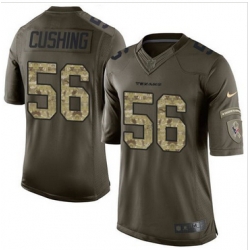 Nike Houston Texans #56 Brian Cushing Green Men 27s Stitched NFL Limited Salute to Service Jersey