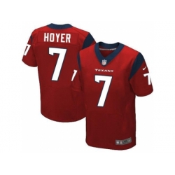 Nike Houston Texans 7 Brian Hoyer Red Elite NFL Jersey