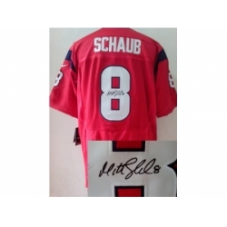 Nike Houston Texans 8 Matt Schaub red Elite signature NFL Jersey