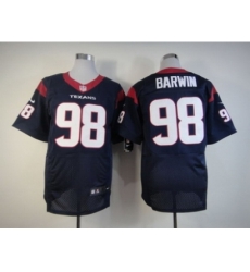 Nike Houston Texans 98 Connor Barwin Blue Elite NFL Jersey