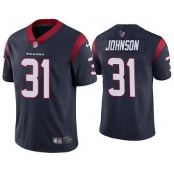 Nike Texans 31 David Johnson Navy Vapor Untouchable Limited Jersey