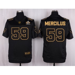 Nike Texans #59 Whitney Mercilus Black Mens Stitched NFL Elite Pro Line Gold Collection Jersey